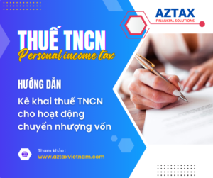 Kê khai thuế TNCN cho hoạt động chuyển nhượng vốn